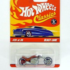Hot Wheels Blast Lane Classics Series 2 #26 of 30 Red Die-Cast Motorcycle 2006